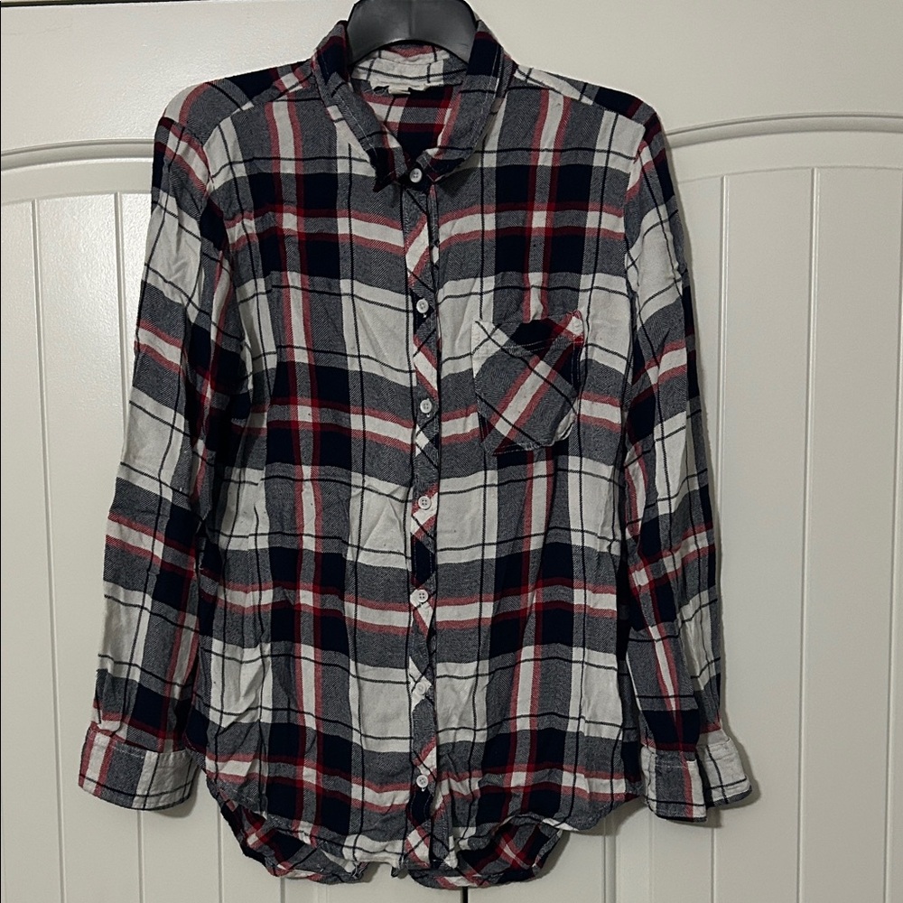 Beachlunchlounge Red and Blue Plaid Tunic